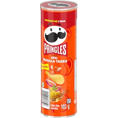 Pringles Croustilles saveur de desi masala tadka 102 g, 2,44 $/100g