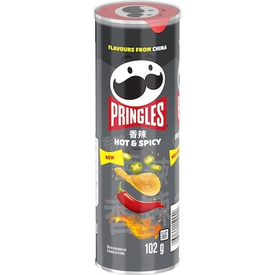 Pringles Potato Chips Hot & Spicy Flavour 102 g, $2.44/100g