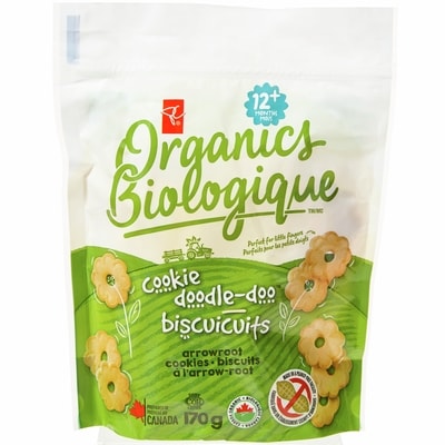PC Biologique Biscuits arrow-root 12+ mois 170 g, 1,94 $/100g