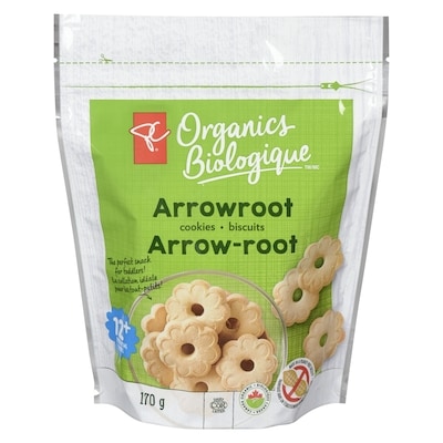 PC Biologique Biscuits arrow-root 12+ mois 170 g, 1,94 $/100g