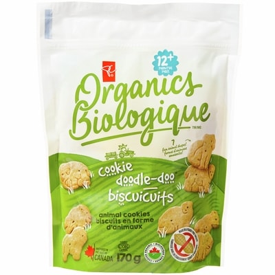 PC Biologique Biscuits forme d'animaux 12+ mois 170 g, 1,94 $/100g