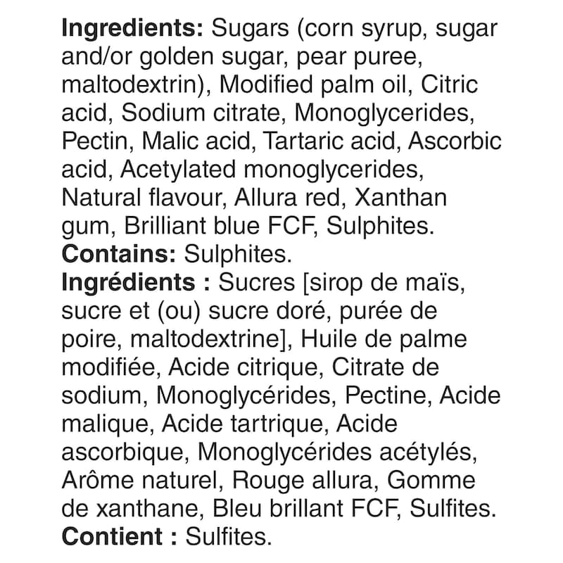 Fruit Roll-ups Sour - Variety Pack Blue Razzberry ; Berry Punch , 10 Rolls