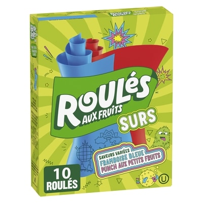 Betty Crocker Roules Aux Fruits Surs - Saveurs Variees Framboise Bleue; Punch Aux Petits Fruits , 10 Roules 141 g, 1,77 $/100g