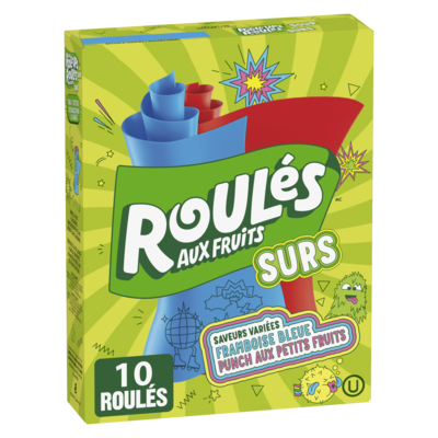 Betty Crocker Roules Aux Fruits Surs - Saveurs Variees Framboise Bleue; Punch Aux Petits Fruits , 10 Roules  141 g, 2,66 $/100g