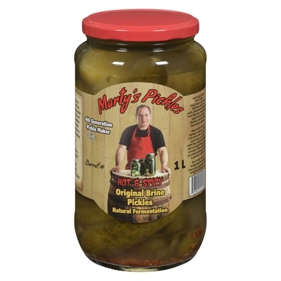 null Original Brine Pickles Hot & Spicy 1 l, $1.00/100ml