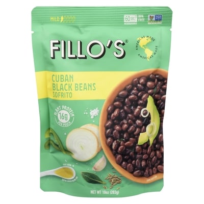 FILLO'S Cuban Black Beans Sofrito Mild 283 g, $1.94/100g