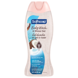 Softsoap Body Wash and Shave Gel, Rich Coconut Scent - 591 ml