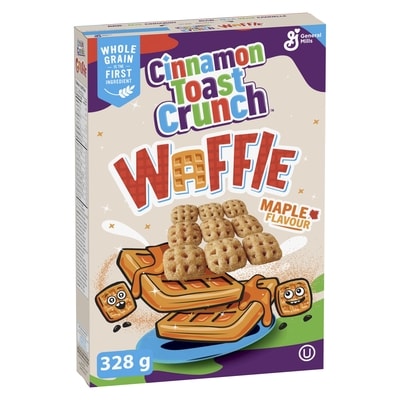 General Mills Cinnamon Toast Crunch, Waffle Cereal, Mapple Flavour 328 g, $0.91/100g