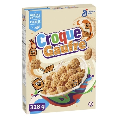 General Mills Croque Cannelle, Gaufre Cereales, Saveur D'Erable 328 g, 1,83 $/100g