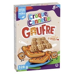 General Mills Croque Cannelle, Gaufre Cereales, Saveur D'Erable 328 g, 1,52 $/100g