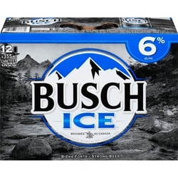 Busch Ice bière forte (Pièce d’identité requise au moment du ramassage) 12x355.0 ml, 0,49 $/100ml