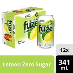 Fuze Zero Sugar Lemon Tea 12x341.0 ml, $0.22/100ml