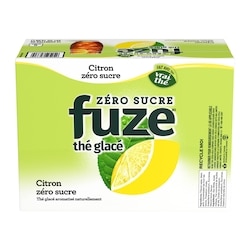 Fuze thé glacé au citron zero sucre Cannettes 12x341.0 ml, 0,17 $/100ml