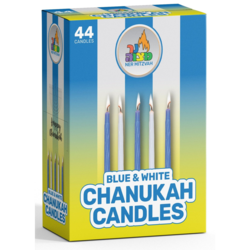 Ner Mitzvah Bougies de Hanoukka standard (bleues et blanches) 1 ea, 1,00 $/1ch