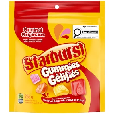Starburst Originaux, bonbons gélifiés 255 g, 2,55 $/100g