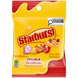 Starburst Originaux, bonbons à mâcher, sac de format à partager 170 g, 1,76 $/100g