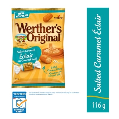 Werther’s Original Bonbon Éclair au caramel salé 116 g, 3,44 $/100g