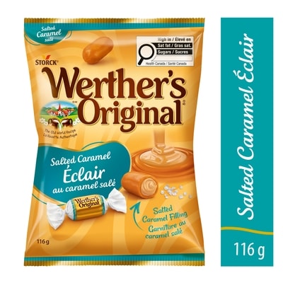 Werther’s Original Bonbon Éclair au caramel salé 116 g, 2,59 $/100g