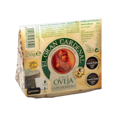 El Gran Cardenal Sheep Milk Cheese with Rosemary 250 g, $6.00/100g