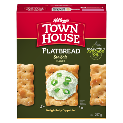 Kelloggs Flatbread Sea Salt & Olive Oil Flavour 247 g, $2.02/100g