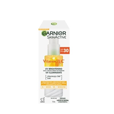 Garnier Crème UV illuminante à la vitamine C SPF 30 75 ml, 25,19 $/100ml