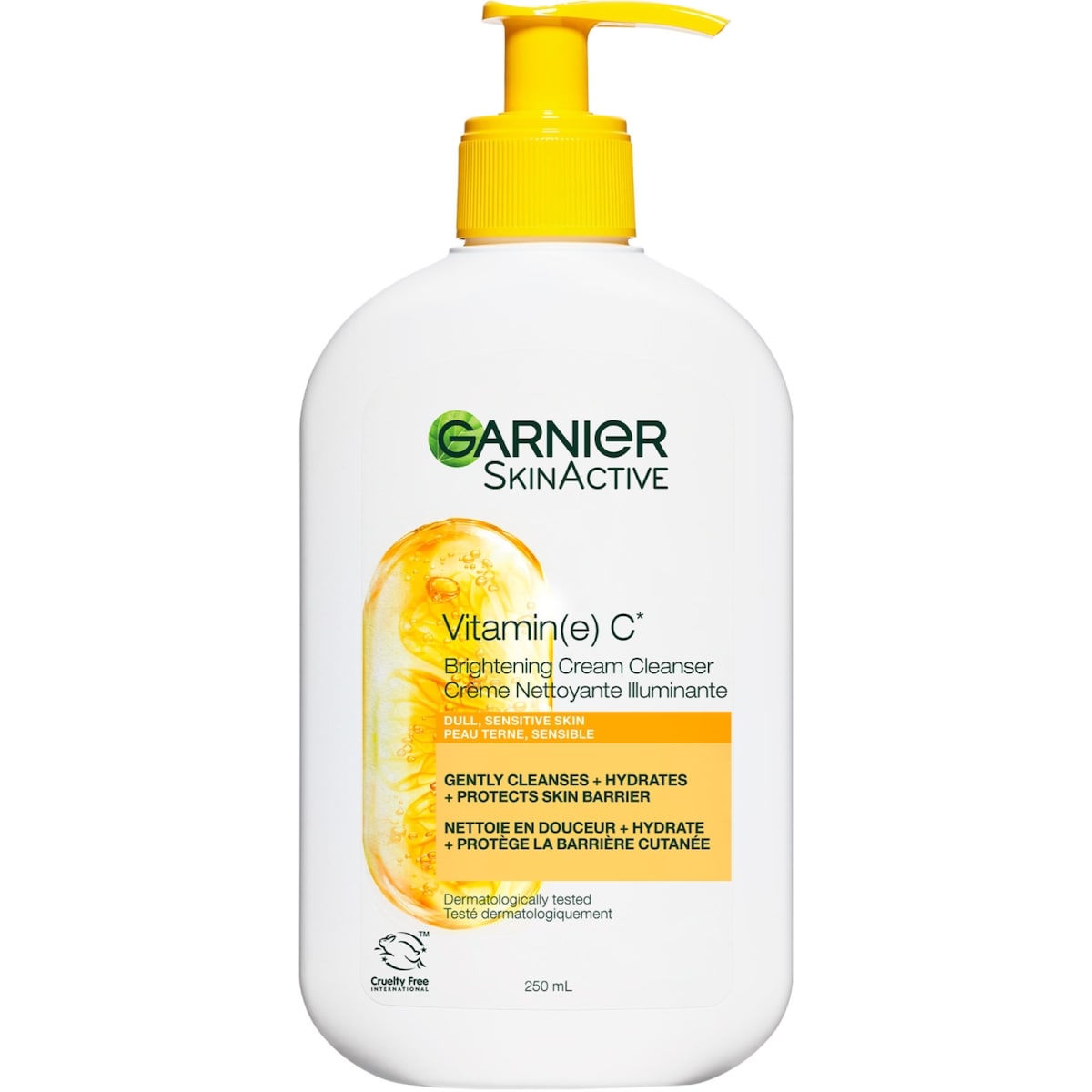 Garnier Crème Nettoyante Illuminante, Vitamine C 250 ml, 5,10 $/100ml