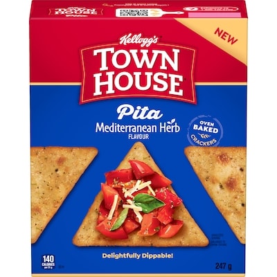 Kelloggs Pita Mediterranean Herb Flavour 247 g, $1.42/100g