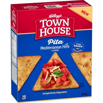 Kelloggs Pita Mediterranean Herb Flavour 247 g, $1.21/100g