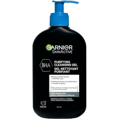 Garnier Purifying Cleansing Gel with Salicylic Acid & Charcoal 250 ml, $6.00/100ml