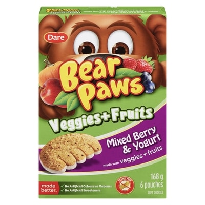 Dare Soft Cookies Veggies + Fruits Mixed Berry & Yogurt 168 g, $1.78/100g