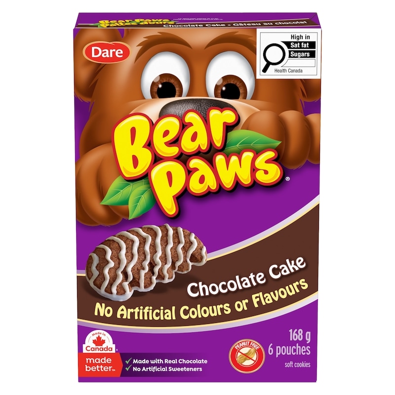 Dare Bear Paws Chocolate Cake Cookies - 168 g | Zehrs