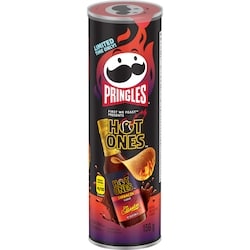 Pringles Hot Ones Potato Chips Barbacoa Flavour 156 g, $1.76/100g