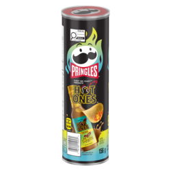 Pringles Hot ones croustilles saveur de verde 156 g, 2,56 $/100g