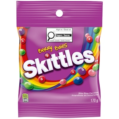 Skittles Berry Explosion Chewy Candy, Sharing Bag 170 g, $2.35/100g