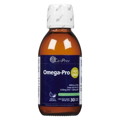 CanPrev Omega-Pro High Dha Liquid Delicious Goji Lemon 150 ml, $35.99/100ml