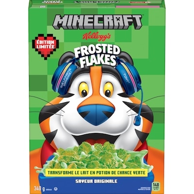 Kellogg’s Céréales Frosted Flakes minecraft saveur originale édition limitée 340 g, 1,47 $/100g