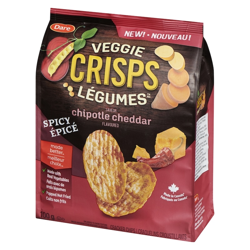 Veggie Crisps Cracker Chips Chipotle Cheddar Flavoured Spicy