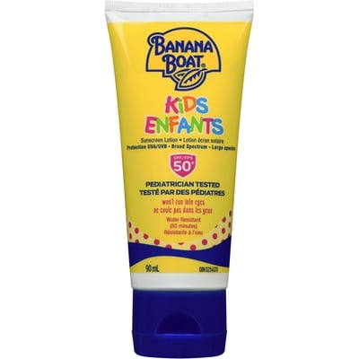 Banana Boat Kids Sunscreen Lotion SPF 50+, Travel Size 90 ml, $10.00/100ml