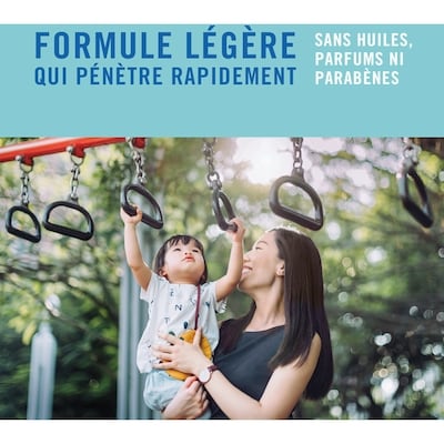 Lotion écran solaire à FPS 50+ pour enfants, format voyage