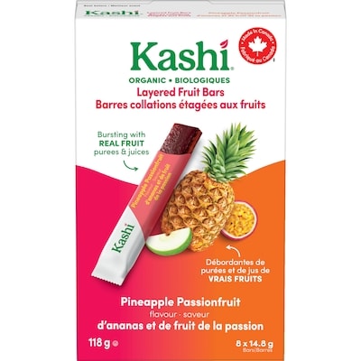 Kashi Layered Fruit Bars Organic Pineapple Passionfruit Flavour 118 g, $8.47/100g