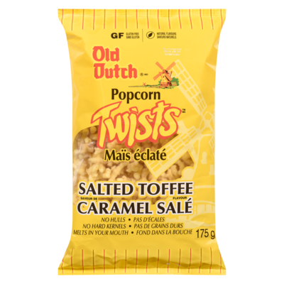 Old Dutch Popcorn Twists Salted Toffee Flavour 175 g, $2.28/100g