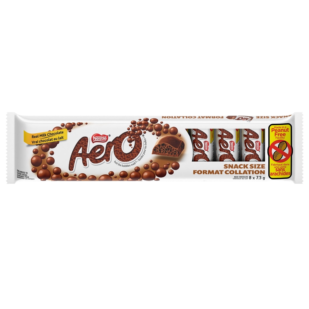 Nestlé Minibarres, chocolat au lait, sans arachides 58.4 g, 3,42 $/100g
