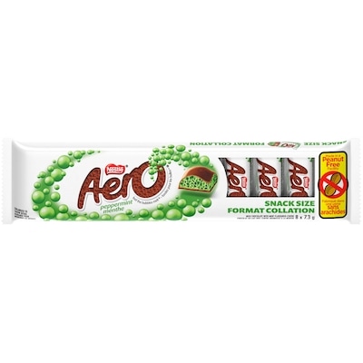 Nestlé Aero Peppermint Snack Size, Milk Chocolate, Peanut-free 58.4 g, $4.28/100g