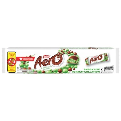Nestlé Aero Minibarres menthe poivrée, chocolat au lait 58.4 g, 3,85 $/100g