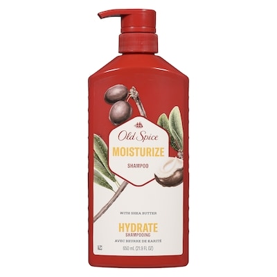 Old Spice Moisturize Shampoo for Men with Shea Butter, Healthier, Fuller, More Moisturized Looking Hair 650 ml, $1.84/100ml