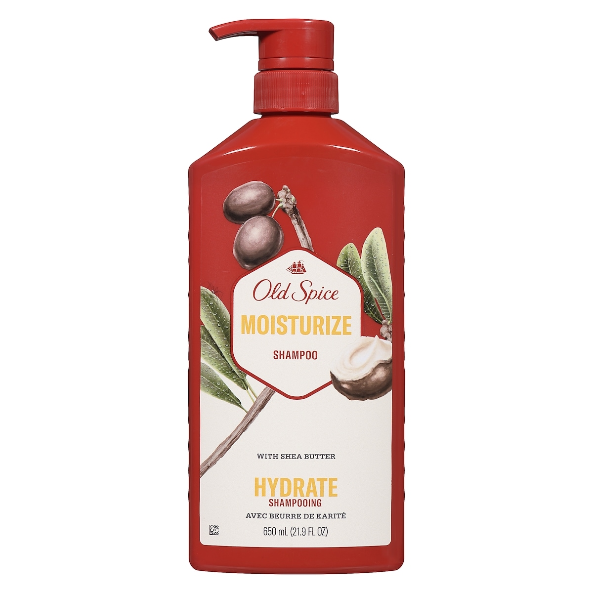 Old Spice Shampooing Hydrate pour hommes avec beurre de karité, cheveux plus sains et d’apparence plus fournie et plus hydratée, 650 mL (21,9 oz liq.) 650 ml, 1,84 $/100ml