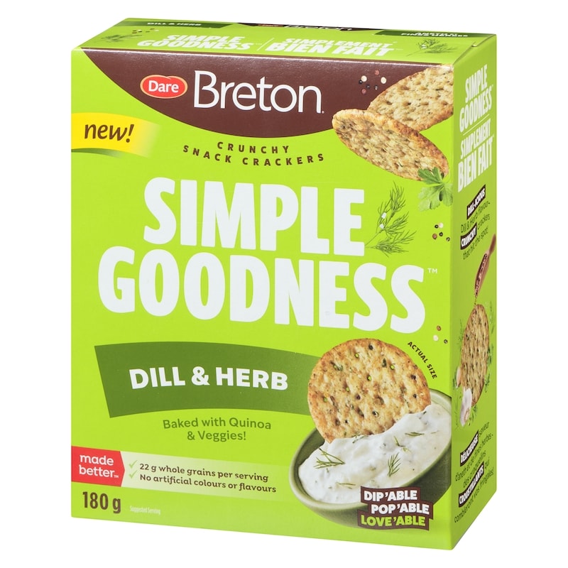 Simple Goodness Crunchy Snack Crackers Dill & Herb