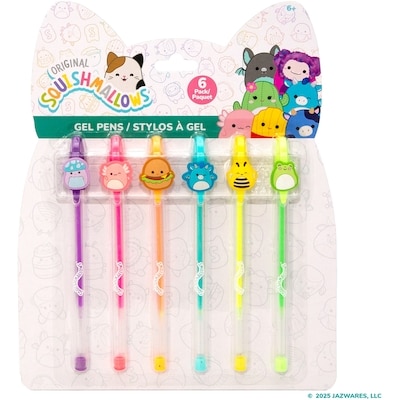 Squishmallows Original Squishmallows™ Gel Pens Pack 6 ea, $0.83/1ea