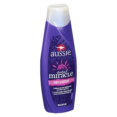 Revitalisant pour cheveux endommagés Miracle total aux 7bienfaits, pour tous les types de cheveux, sans parabènes, 360mL (12,1ozliq.)