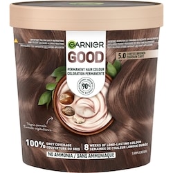 Garnier Good, Coloration Permanente, 100% Couverture du Gris, Sans Ammoniaque Châtain Café 1 ea, 12,00 $/1ch